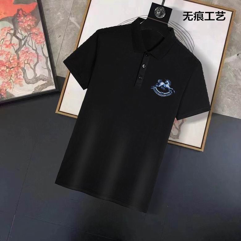 Wholesale Cheap B urberry Short Sleeve Lapel Replica T Shirts for Sale