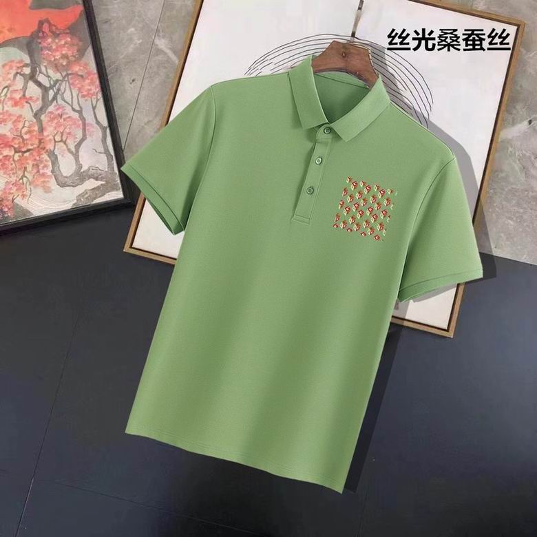 Wholesale Cheap B urberry Short Sleeve Lapel Replica T Shirts for Sale