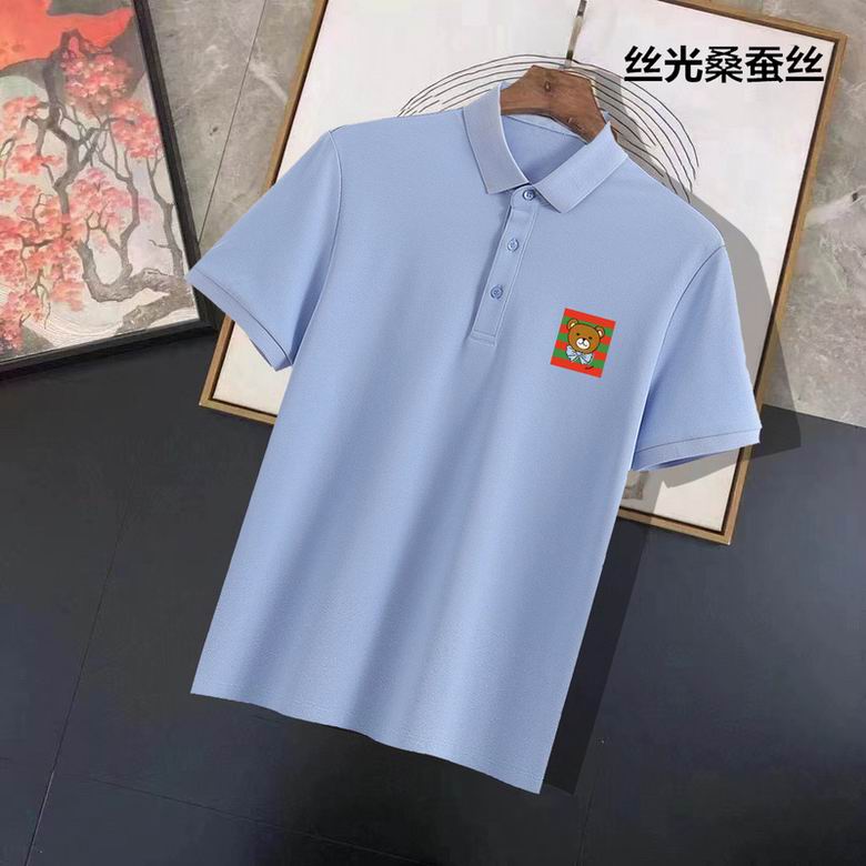 Wholesale Cheap B urberry Short Sleeve Lapel Replica T Shirts for Sale
