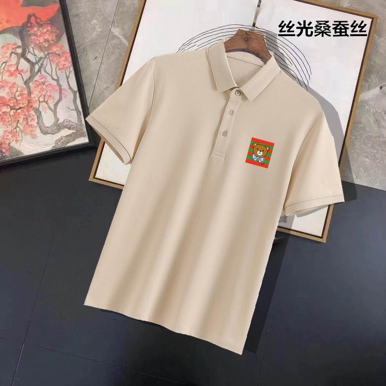 Wholesale Cheap B urberry Short Sleeve Lapel Replica T Shirts for Sale
