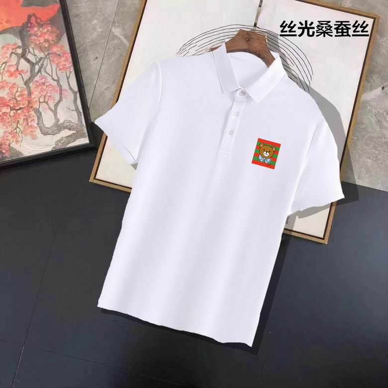 Wholesale Cheap B urberry Short Sleeve Lapel Replica T Shirts for Sale