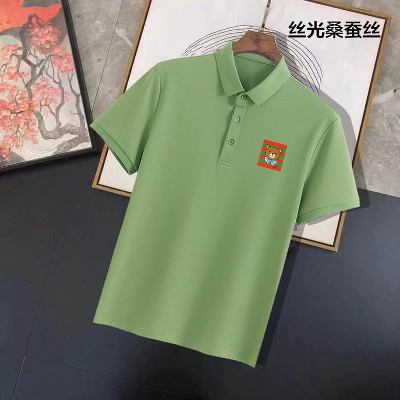 Wholesale Cheap B urberry Short Sleeve Lapel Replica T Shirts for Sale