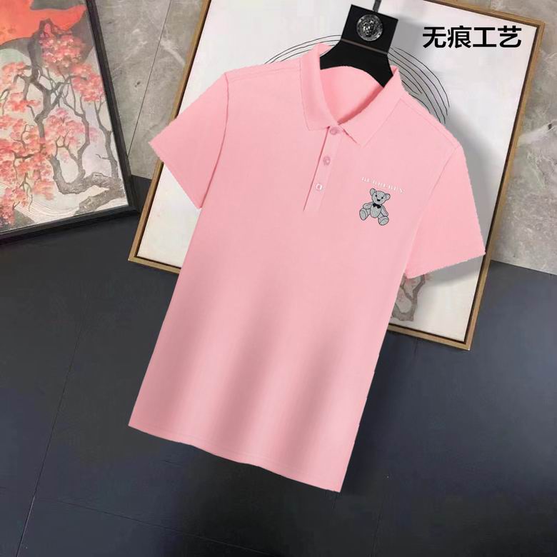 Wholesale Cheap B urberry Short Sleeve Lapel Replica T Shirts for Sale