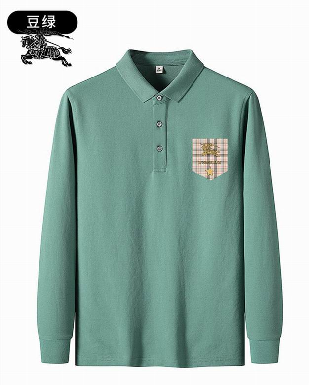 Wholesale Cheap B urberry Polo Long T Shirts for Sale