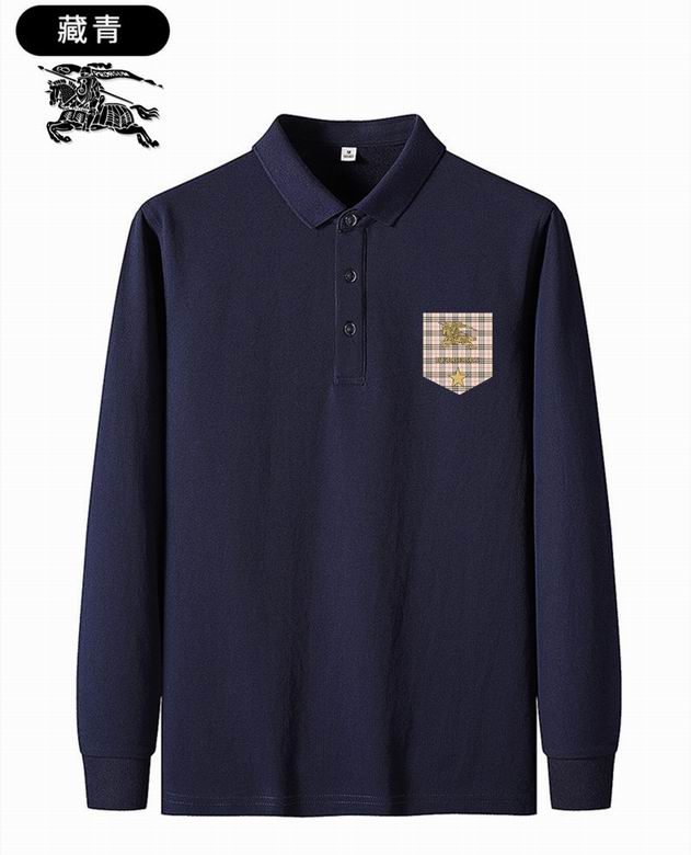 Wholesale Cheap B urberry Polo Long T Shirts for Sale