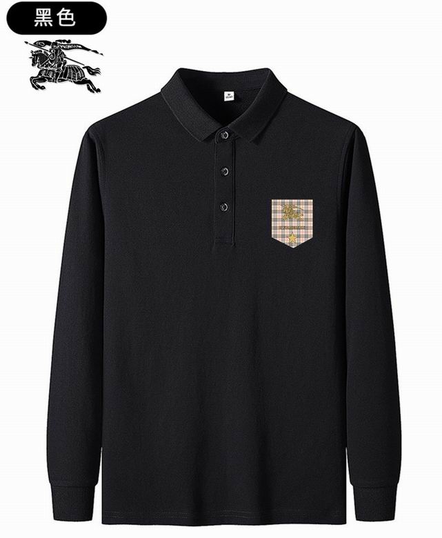 Wholesale Cheap B urberry Polo Long T Shirts for Sale