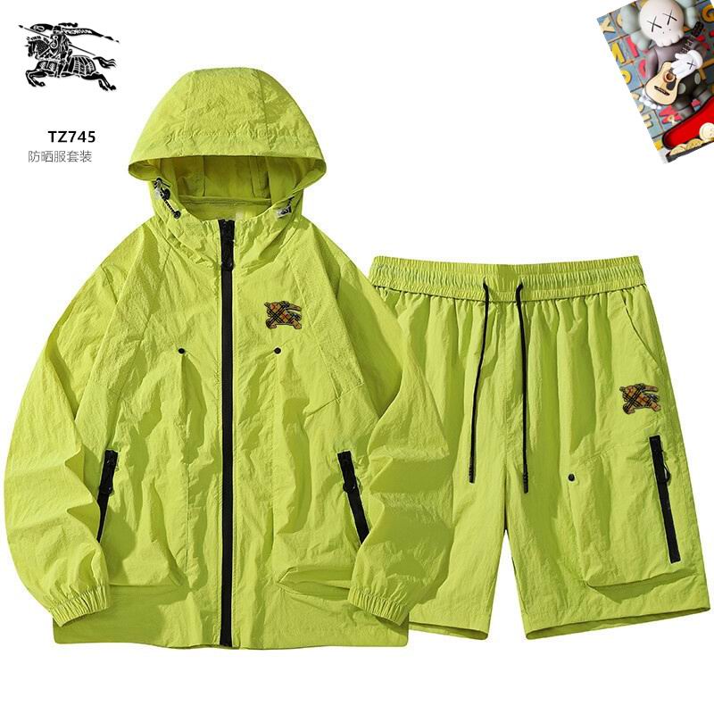 Wholesale High quality B.urberry Replica Designer Short Hooded Jackets set for Sale