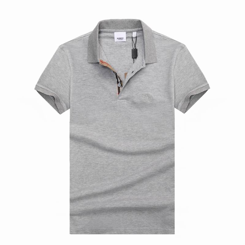 Wholesale Cheap B urberry Short Sleeve Lapel Replica T Shirts for Sale