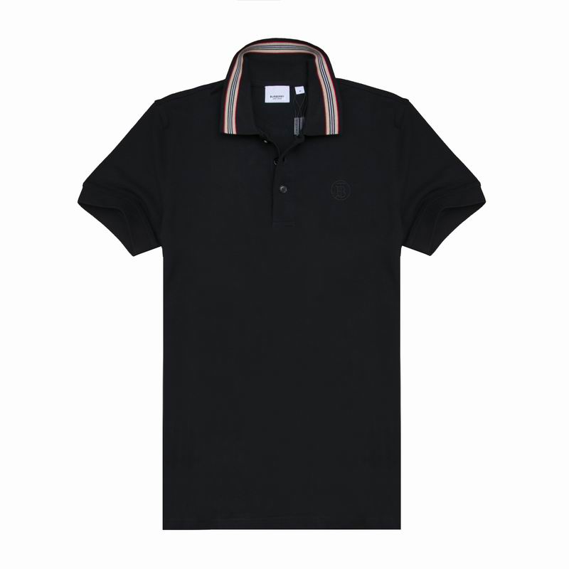 Wholesale Cheap B urberry Short Sleeve Lapel Replica T Shirts for Sale