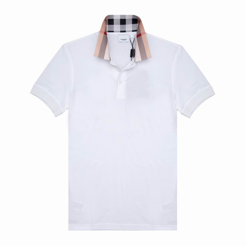 Wholesale Cheap B urberry Short Sleeve Lapel Replica T Shirts for Sale