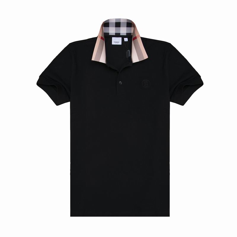 Wholesale Cheap B urberry Short Sleeve Lapel Replica T Shirts for Sale