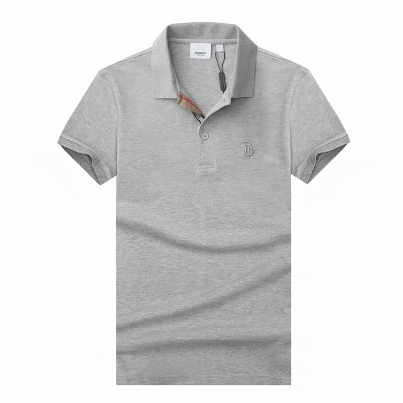 Wholesale Cheap B urberry Short Sleeve Lapel Replica T Shirts for Sale