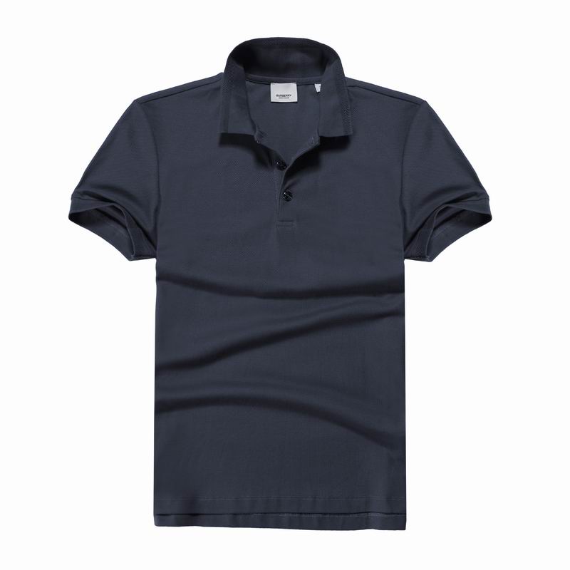 Wholesale Cheap B urberry Short Sleeve Lapel Replica T Shirts for Sale