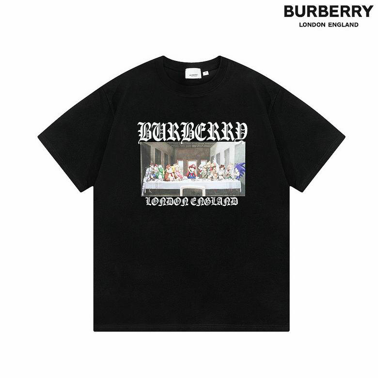 Wholesale Cheap B urberry Designer Short Sleeve T shirts for Sale