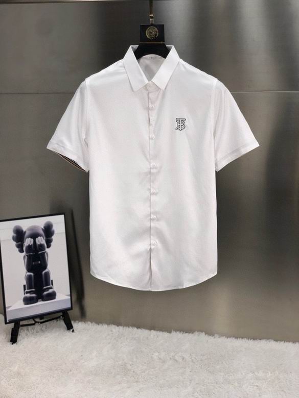 Wholesale Cheap B urberry Short Sleeve men Shirts for Sale
