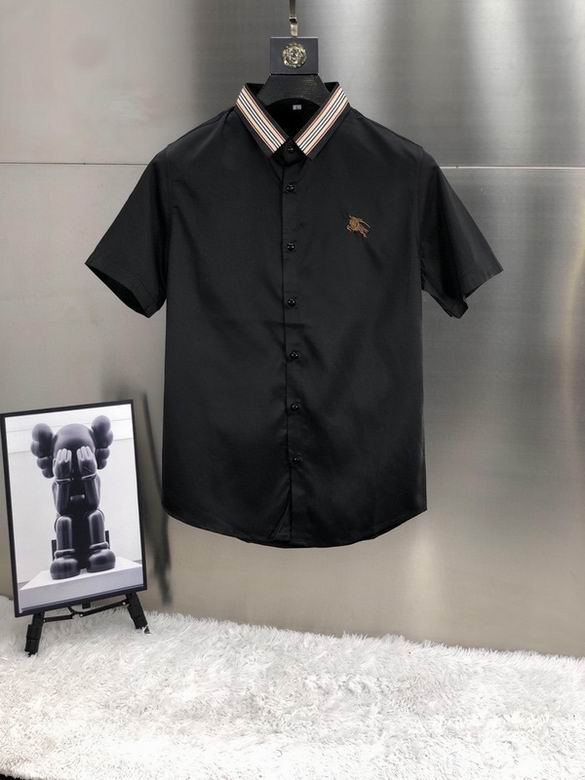 Wholesale Cheap B urberry Short Sleeve men Shirts for Sale