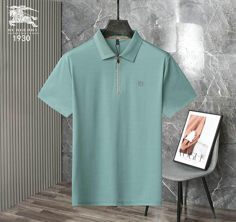 Wholesale High quality Mens B urberry Short Sleeve Lapel T Shirts for Sale