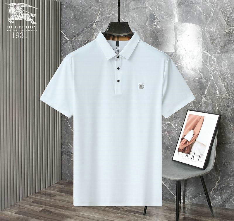 Wholesale High quality Mens B urberry Short Sleeve Lapel T Shirts for Sale