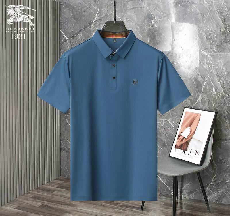Wholesale High quality Mens B urberry Short Sleeve Lapel T Shirts for Sale