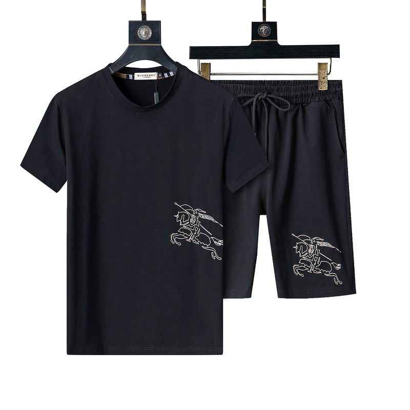 Wholesale Cheap High Quality B.urberry Short Sleeve Designer Tracksuits for Sale