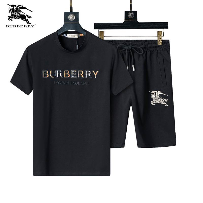 Wholesale Cheap Brands B.urberry Short Sleeve Designer Tracksuits for Sale