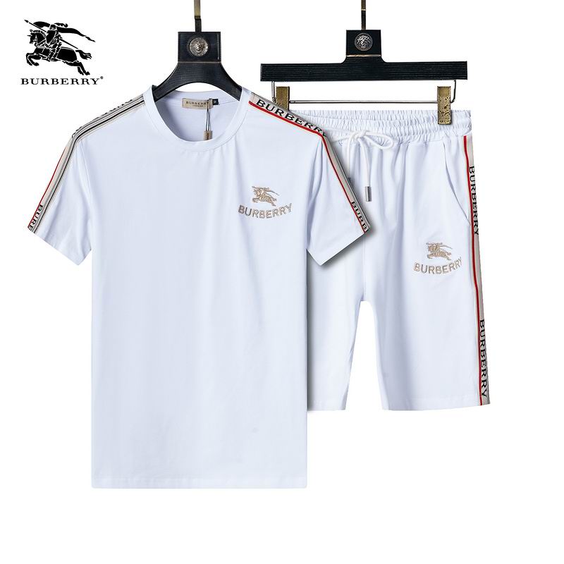 Wholesale Cheap High Quality B.urberry Short Sleeve Designer Tracksuits for Sale