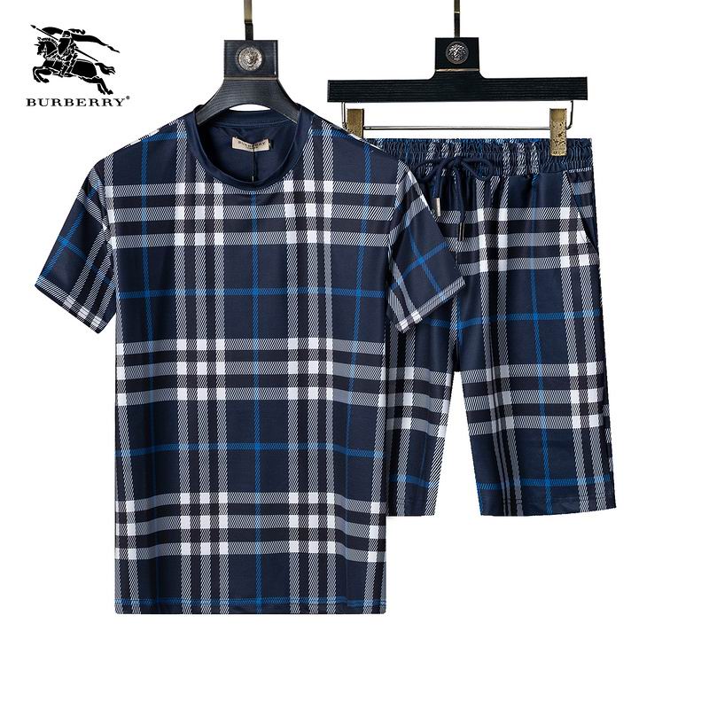 Wholesale Cheap High Quality B.urberry Short Sleeve Designer Tracksuits for Sale