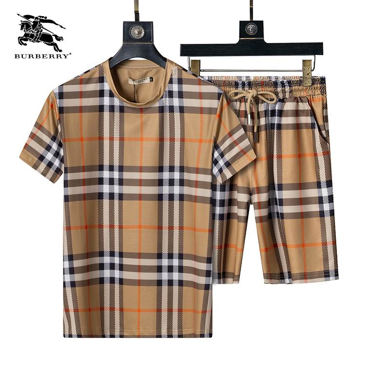 Wholesale Cheap Brands B.urberry Short Sleeve Designer Tracksuits for Sale