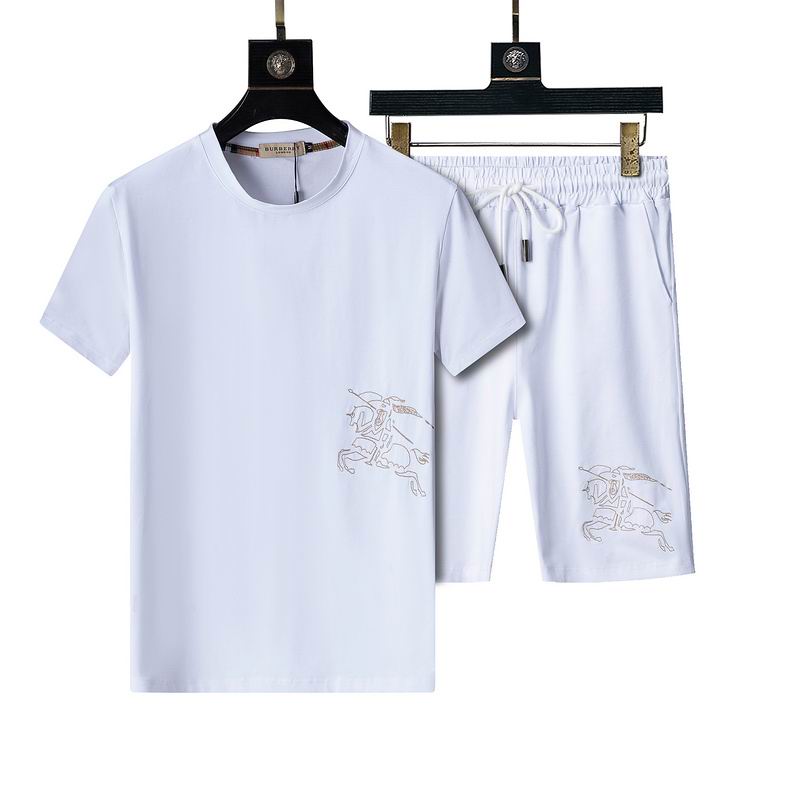 Wholesale Cheap High Quality B.urberry Short Sleeve Designer Tracksuits for Sale