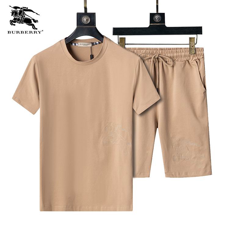 Wholesale Cheap High Quality B.urberry Short Sleeve Designer Tracksuits for Sale