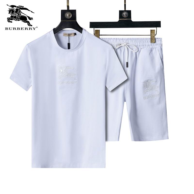 Wholesale Cheap High Quality B.urberry Short Sleeve Designer Tracksuits for Sale