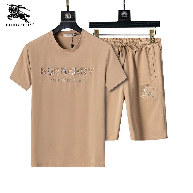 Wholesale Cheap High Quality B.urberry Short Sleeve Designer Tracksuits for Sale