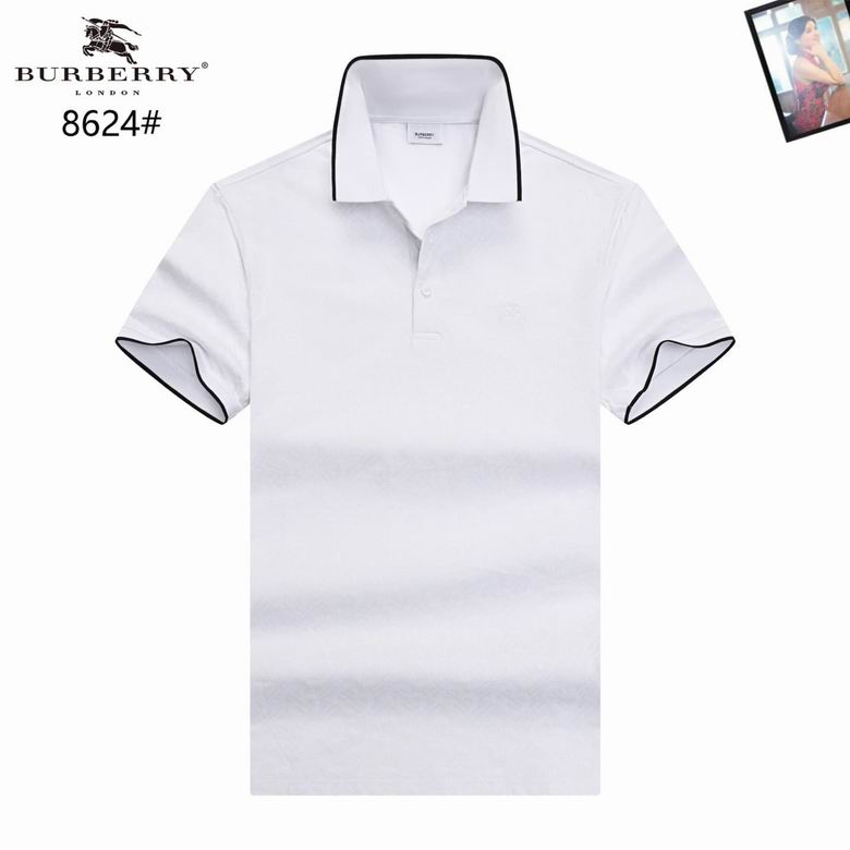 Wholesale High-quality Fashion B.urberry Short Sleeve Lapel men's Designer T-Shirts for sale