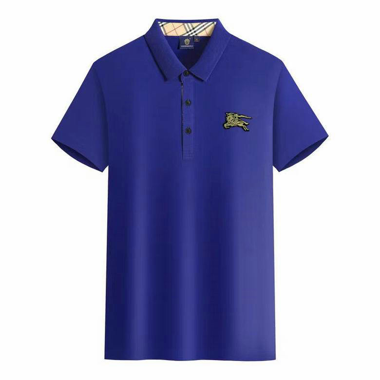 Wholesale Cheap B urberry Short Sleeve Lapel T Shirts for Sale