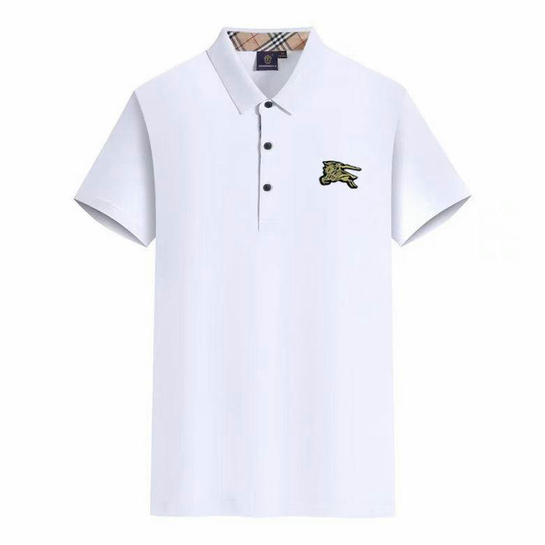 Wholesale Cheap B urberry Short Sleeve Lapel T Shirts for Sale