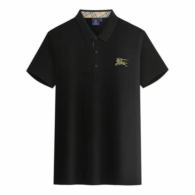 Wholesale Cheap B urberry Short Sleeve Lapel T Shirts for Sale
