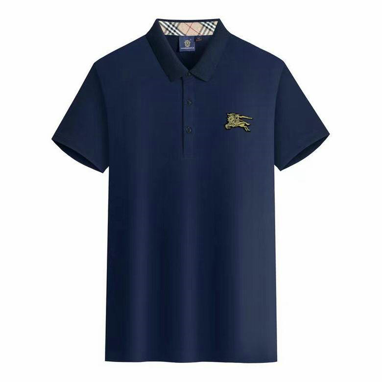 Wholesale Cheap B urberry Short Sleeve Lapel T Shirts for Sale