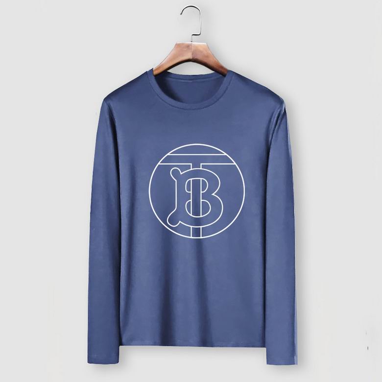 Wholesale Cheap B urberry Long Round Collar T Shirts for Sale