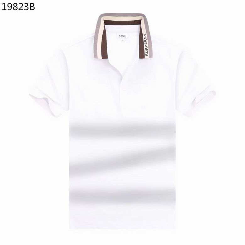 Wholesale Cheap B urberry Short Sleeve Lapel Replica T Shirts for Sale
