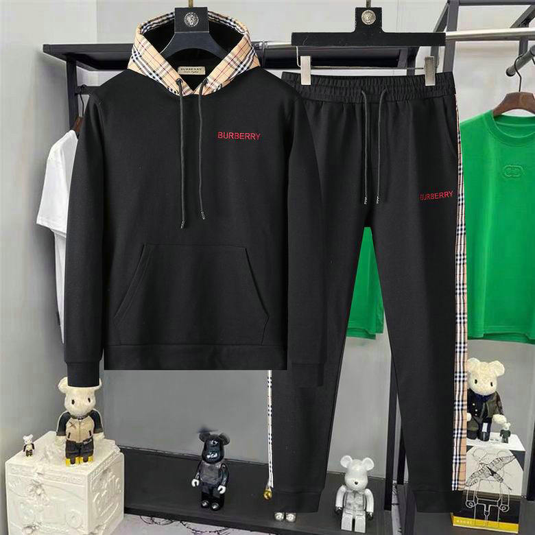 Wholesale Cheap B urberry Replica Designer Tracksuits for Sale