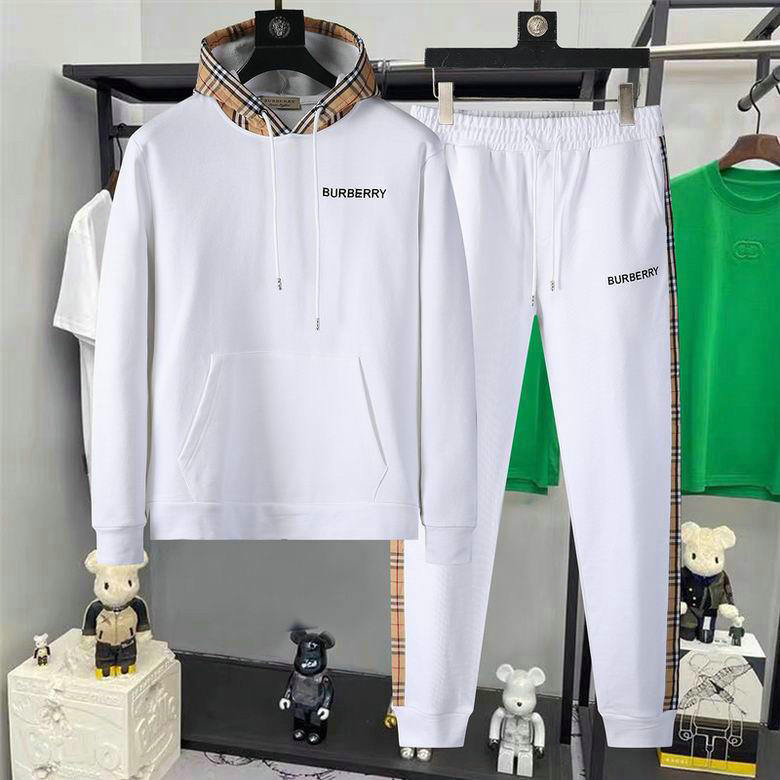 Wholesale Cheap B urberry Replica Designer Tracksuits for Sale