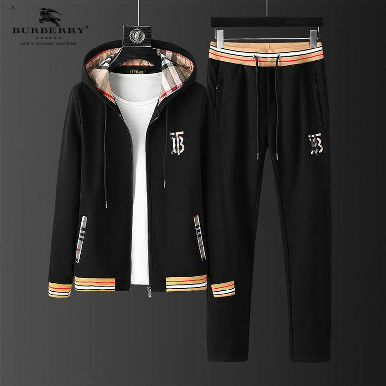 Wholesale Cheap B urberry Replica Designer Tracksuits for Sale
