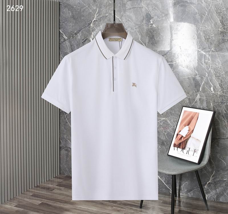 Wholesale Cheap B.urberry Men's Short Sleeve Lapel T Shirts for Sale