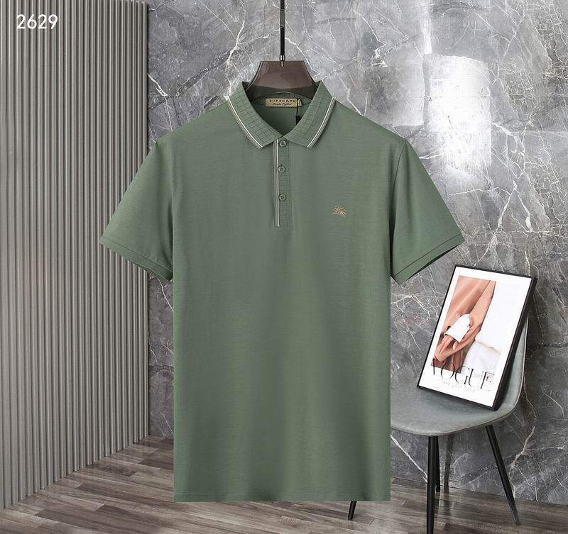 Wholesale Cheap B.urberry Men's Short Sleeve Lapel T Shirts for Sale