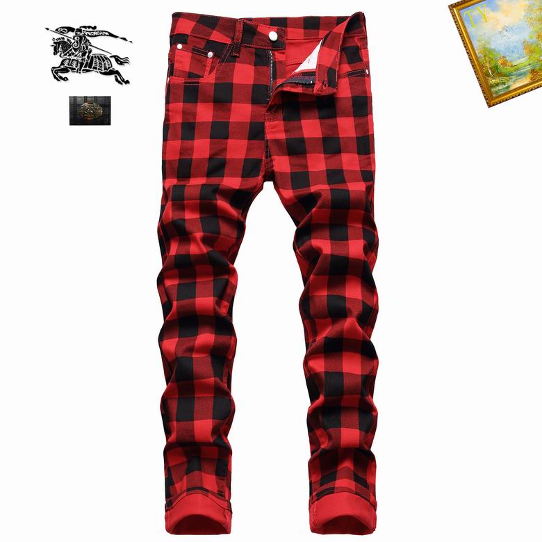 Wholesale Cheap B urberry Replica Long Jeans for Sale