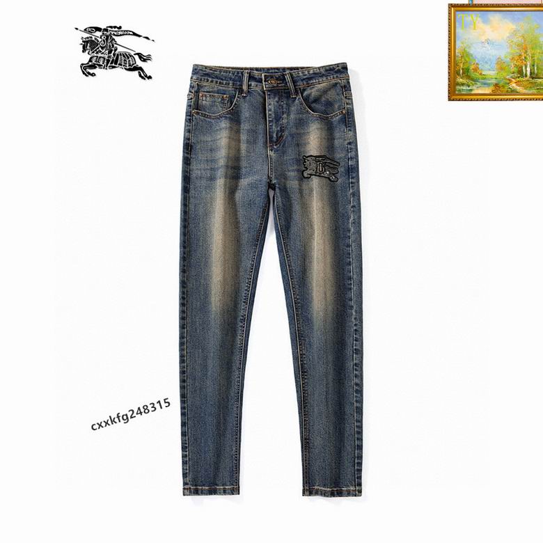 Wholesale Cheap B urberry Replica Long Jeans for Sale