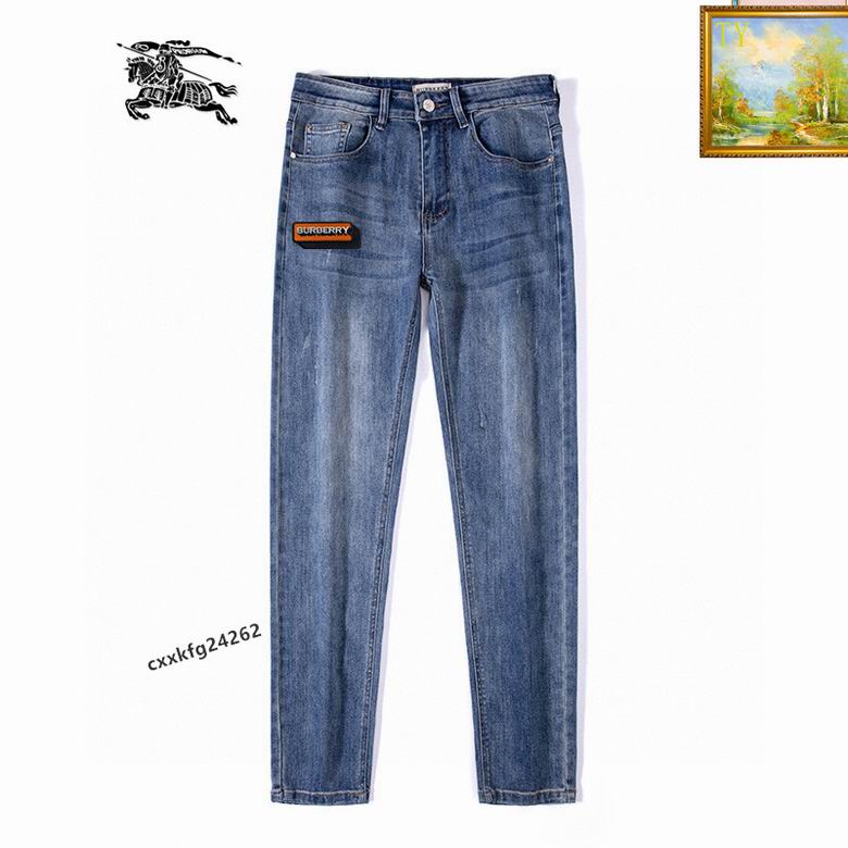Wholesale Cheap B urberry Replica Long Jeans for Sale
