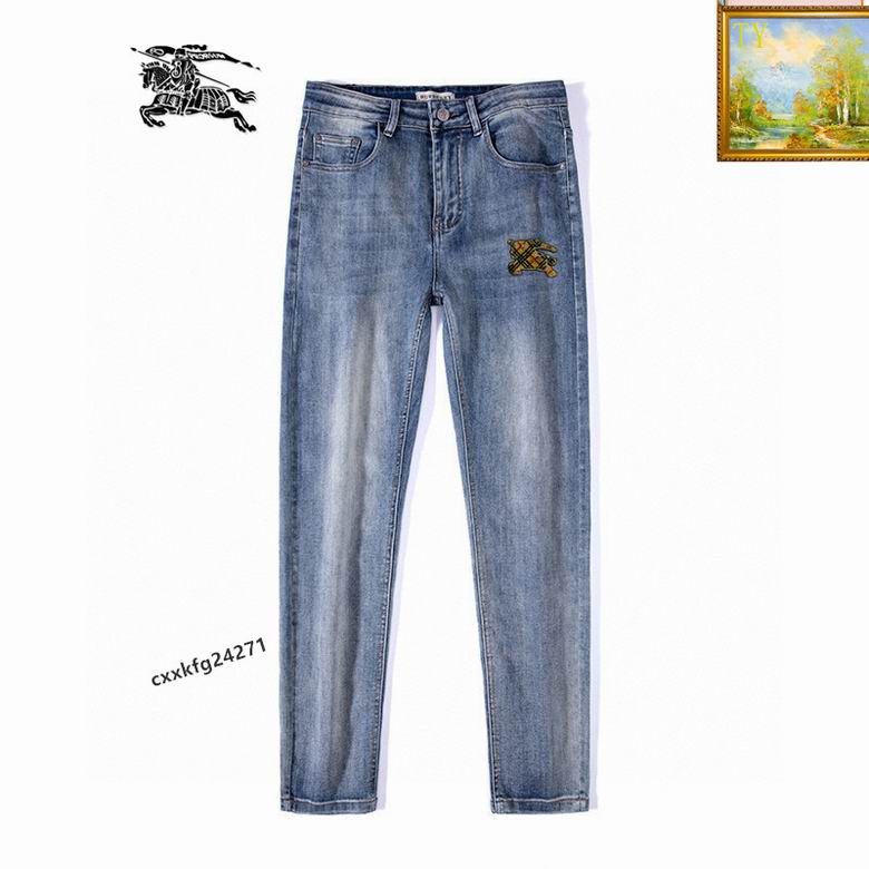 Wholesale Cheap B urberry Replica Long Jeans for Sale