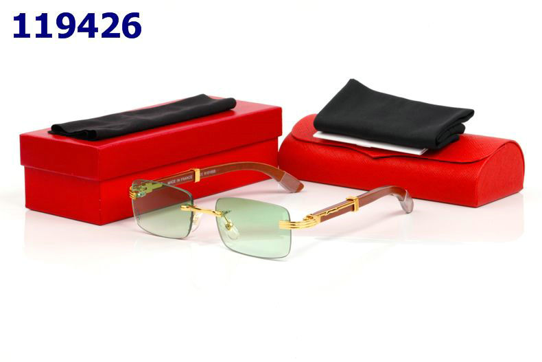 Wholesale Cheap Cartier Wooden Glasses Frames for sale