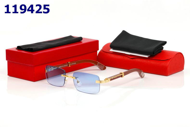 Wholesale Cheap Cartier Wooden Glasses Frames for sale